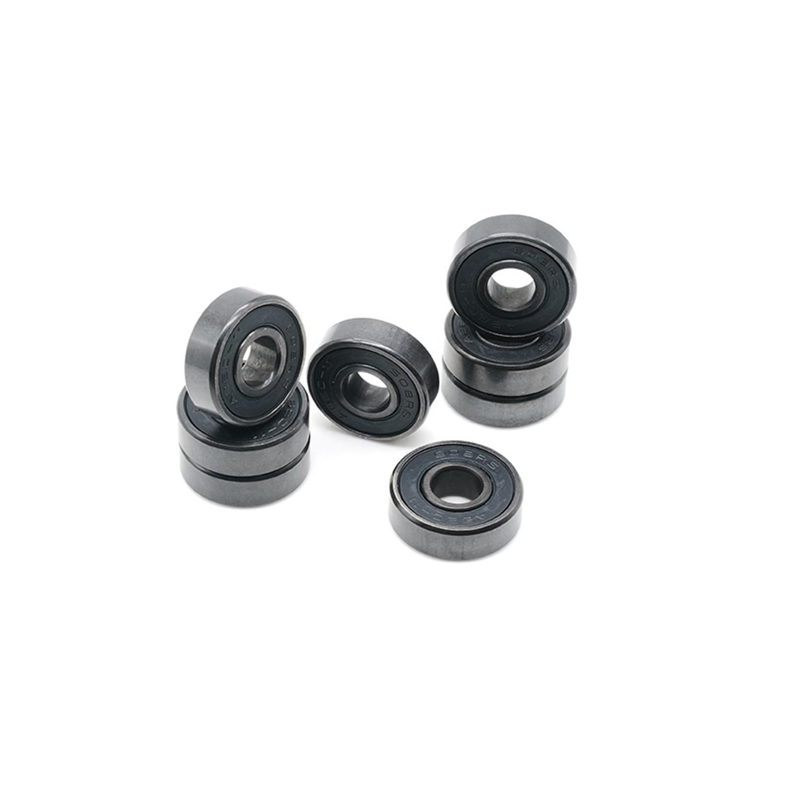 8 piezas ABEC11 608 2RS rodamiento de polea en línea 608 RS rodamiento de bolas de monopatín antioxidante 608RS sello rojo 8x22x7 mm