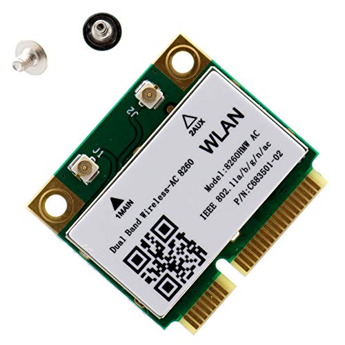 Deal4GO 8260 HMW 8260ac 802.11ac 867Mbps Half mini PCie WiFi Adapter Wireless-AC WLAN Network Card con Bluetooth 4.2 Combo Adapter para Intel 8260HMW miniatura 4