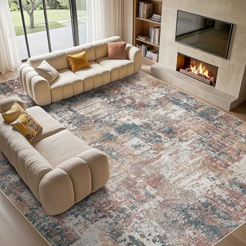 Tortania washable 9x12 rug multicolor