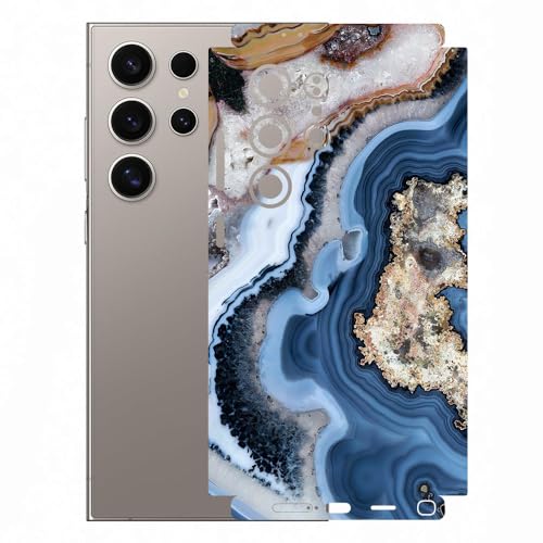 Image of AtOdds Mobile Skin Sticker Wrap | Compatible for Samsung S24 Ultra (5g) | Scratchproof Matte Finish | Full Coverage for All Sides & Camera Protection (Design - Floor Marble)