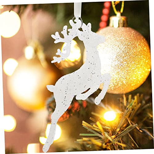 Nolitoy 4Pcs Christmas Elk Pendant Glass Clear Ornaments Xmas Gifts Xmas Tree Ornament Glass Ornaments For Crafts Clear Glass Christmas Ornaments Hanging Ornament Elk Hanging Ornaments Pvc #TOP7