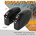 ECOTRIC Motorcycle Hard Saddle Bags 36L SaddleBags W/Lock & Lights Compatible with Yamaha Honda Shadow Cruiser kawasaki Vulcan Victory Viking Suzuki Universal Luggage Saddlebag Plastic Trunk Pair
