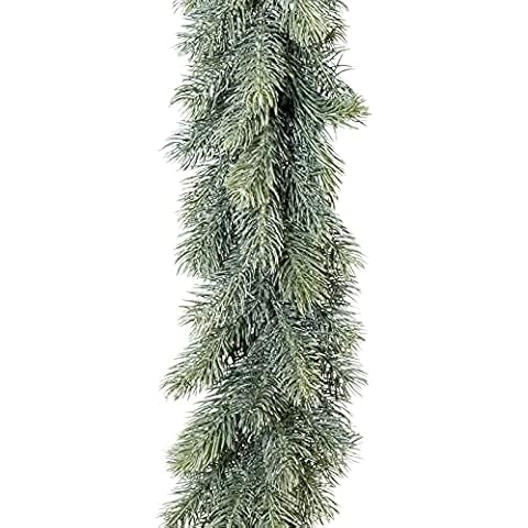 creativ home Künstliche BLAUTANNENGIRLANDE, GEEIST ca. 180 cm. Tannengirlande Cover