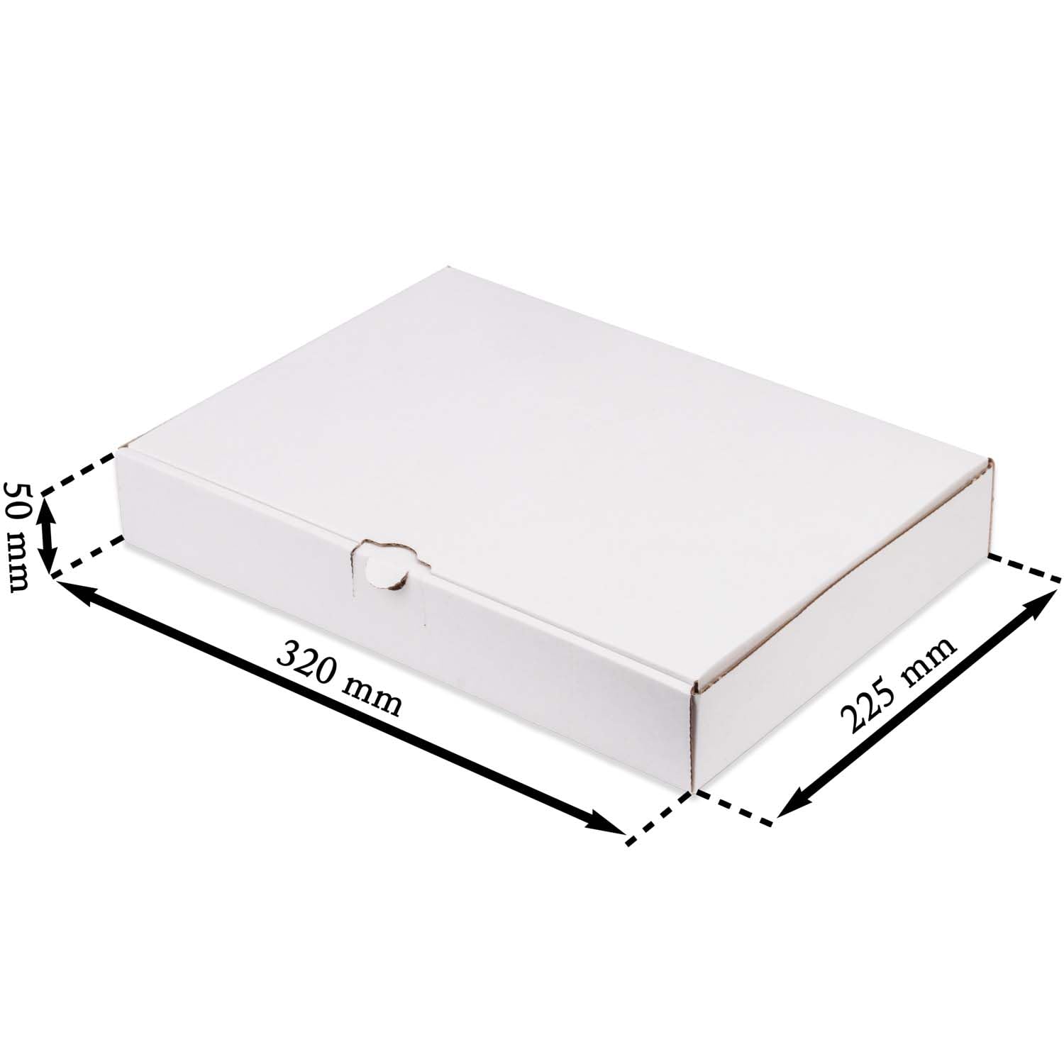 Maxibriefkartons 320 x 225 x 50 mm MB-4 weiß Maxibrief Karton Faltschachtel stabil Versandkarton für Post DHL Versand DIN A4 Warensendung Büchersendung Versandschachtel (200 Stück)