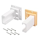 Drawer Slide Socket Set Cabinet Hardware, RV Drawer Parts Fits 1 Inch Drawer Slide, 2-1/8 Inch x 1-3/4 Inch Adjustable Base C-Shaped