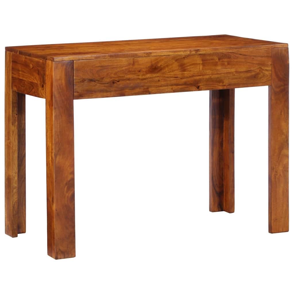 Scrivania con cassetto e contenitore marrone 100 x 50 x 75 cm in legno di