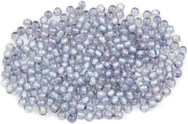 600pcs Round Pressed Beads 3 mm, Crystal Luster Blue Full Coated (30-14464), Bohemia Crystal Glass, Czechia 11119001