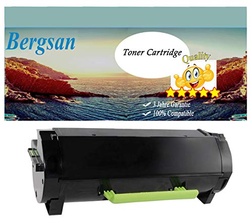 Toner Lexmark Bergsan Cartucho de tóner Negro Compatible para MS310dn MS312dn MS315dn MS410d MS410dn MS415dn MS510 MS510dn MS610de MS610dn...