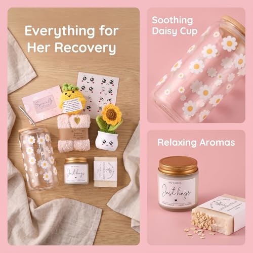 Get Well Care Package Gifts for Women, Self Care Gifts Basket, After Surgery Recovery Gift Set for Friends Sister Mom, Thank You Present for Her - Image 2
