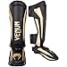 Venum Elite Protège Tibias Boxe Mixte Adulte, Noir (Noir/Or), M