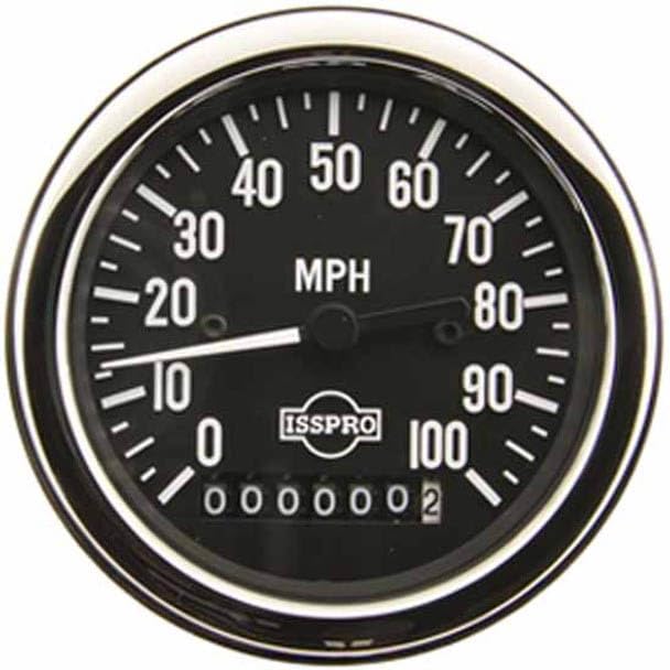 Replacement for Peterbilt 379 Year 2000 3 .375IN Electric Speedometer Guage 0-100 MPH PROGRAMABLE W/Odometer by Technical Precision