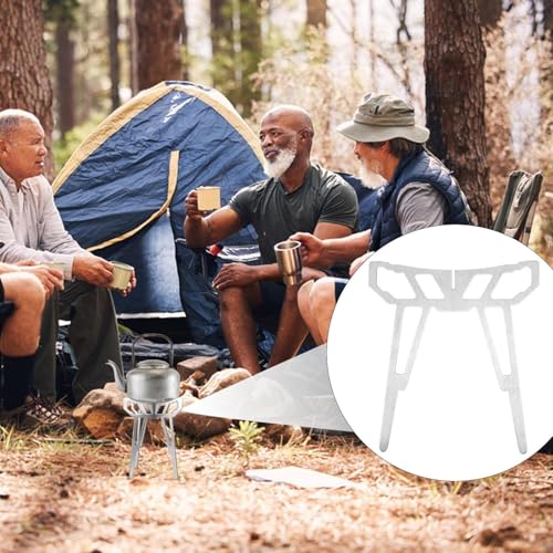 Fire Pit Base | Foldable Stainless Steel Stove Pot Rack - Foldable Cooking Tools Multifunction Grill Accessories for Hiking Road Trips Travel