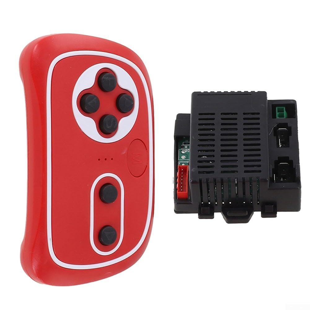 RX75 12V Empfänger und Fernbedienung Set für Kinder Elektroauto, 2.4G BT Steuerungsmodul mit Sanftanlauf, Kompatibel mit 7-Pin Buchse, Ersatzteil für Spielzeugfahrzeug(Full set)
