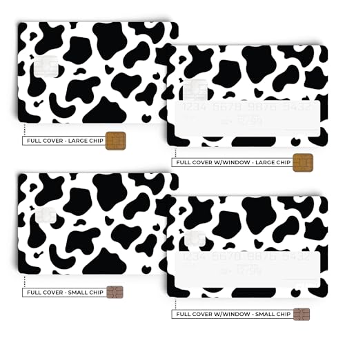Cow Print Credit Card Skin Debit Card Stickers for Key, Debit, Credit, Bank Card 4PCS Card Skin for Adults, 000496c2