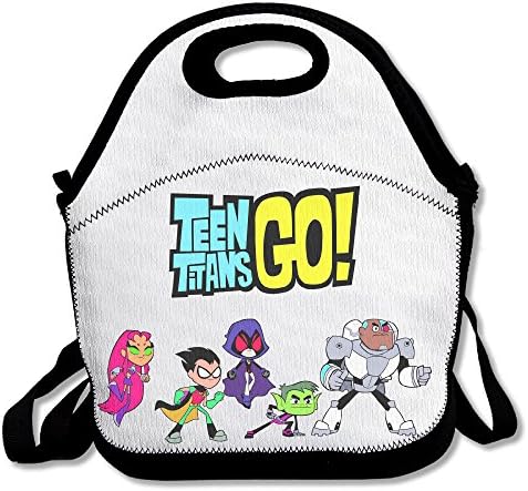 IEUBAG Lunch Bag Teen Titans Go Logo Lunch Tote Lunch Box For Women Men Kids With Adjustable Strap