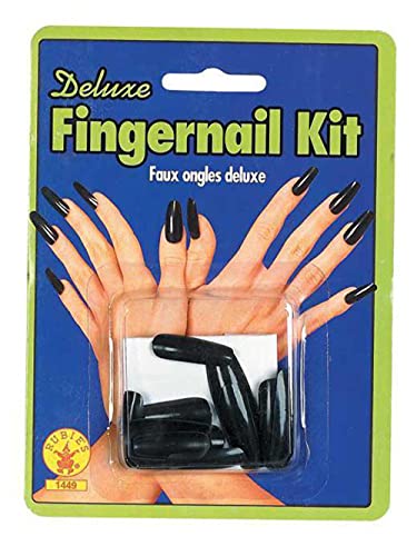 Rubie's Costume Co Dlx Fingernail Kit-Blk Costume
