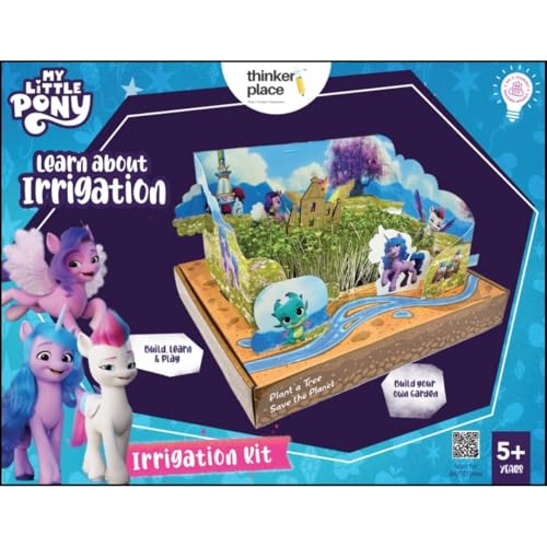 Image of My Little Pony Garden - Sprinkler Irrigation Kit | Build, Learn & Play | STEM Toy for Kids Age 5+ | Irrigation Learning Kit with Movable My Little Pony Characters | Fun Educational Game