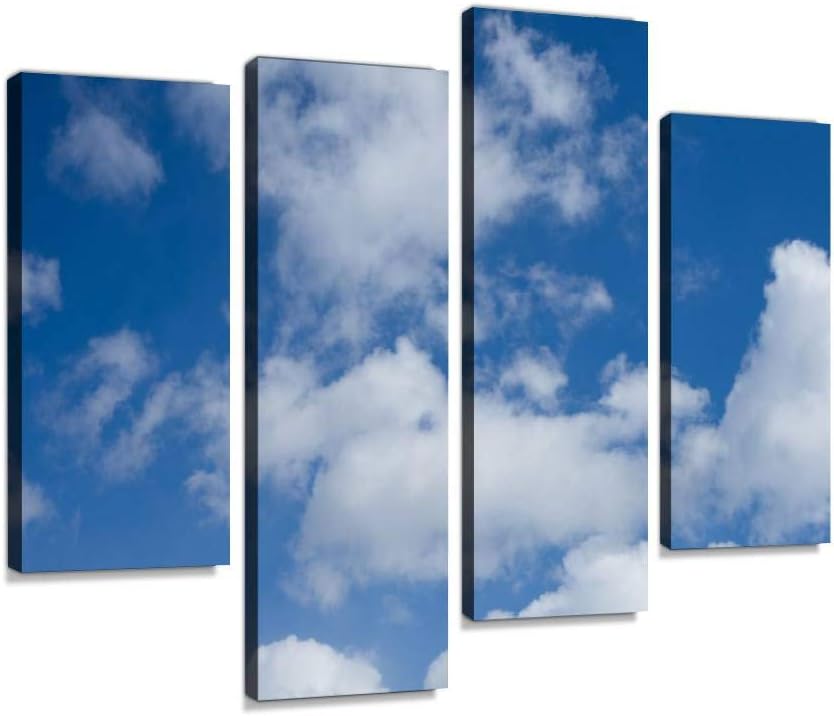 Amazon アートパネル 青空とまばらな雲天気 晴れ 雲 青空インテリア 絵画 壁掛け ポスター キャンバス 部屋飾り アート 壁キャンバス 壁飾り 壁キャンバス絵画 おしゃれ 北欧 新築飾り お祝い 贈り物 アートフレーム ポスター オンライン通販
