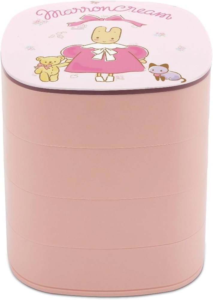 Amazon｜マロンクリーム ジュエリーボックス 4段 アクセサリーケース