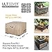 ULTCOVER Patio Fire Pit Table Cover Square 44 inch Outdoor Waterproof Fire Bowl Cover