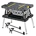 Keter Portable Folding Table Tool Storage Stand Workbench Sawhorse with 12