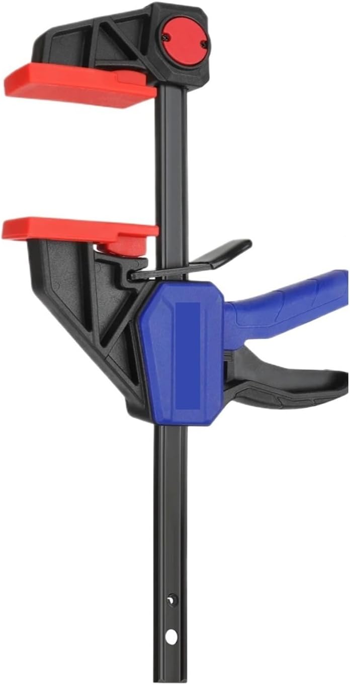 1-2PC Ratchet Bar Clamp Set 6-Inch/150mm Quick Release and One-Handed Heavy-Duty Bar Clamp/Spreader for Woodworking