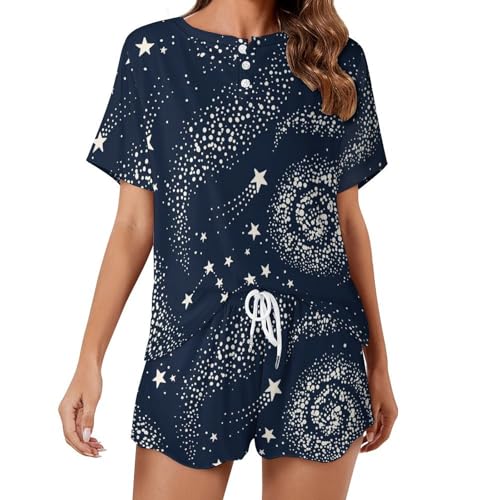 Ensemble de pyjama pour femme nébuleuse pour s'endormir sereinement dans la galaxie