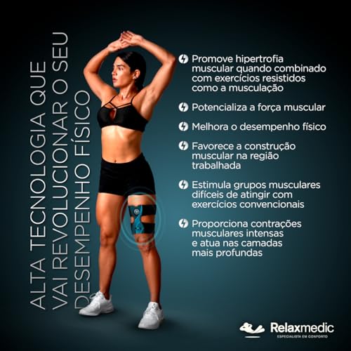 Eletroestimulador Muscular Pernas Power Relax