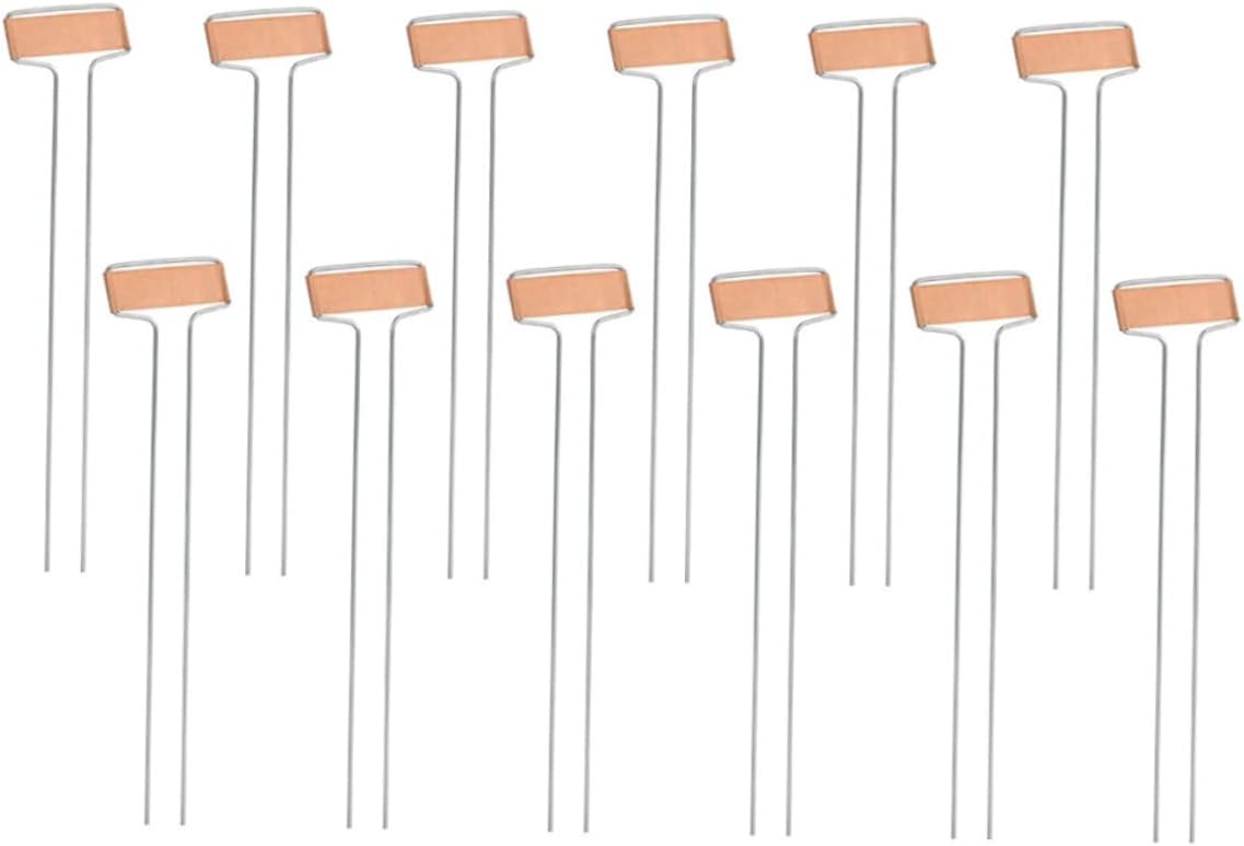 MERRYHAPY 20pcs Metal Plant Labels Durable Weatherproof Garden Markers for Vegetables Easy to Write Sturdy Two-Foot Design for Garden Use