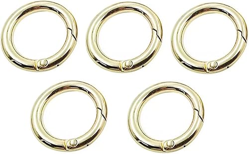 Miniatura 1 de Hebilla redonda de cierre redondo de 0.748 in de diámetro interior de 34 pulgadas, hebilla de resorte redonda, gancho, llavero de resorte,