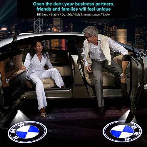4 Pack Never Fade HD Car Door Lights Logo Projector LED Welcome Lights Accessories, Compatible with BMW X1/X2/X3/X4/X5/X6/X7, M, Z, and GT Series Models - 1