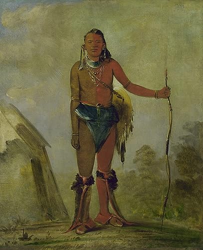 Affiche George Catlin de style vintage, poster d'art amérindien pour sublimer un intérieur cosy