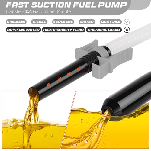 image for BestCosy Portable Transfer Pump Battery Operated Electric Siphon Pump 