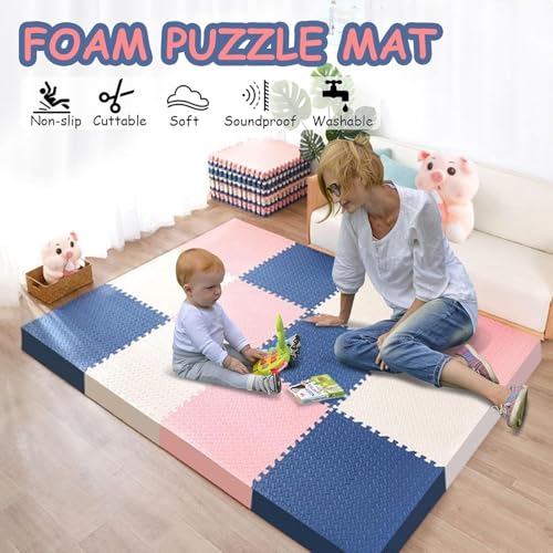 Tapis de puzzle en mousse EVA 30,5 x 30,5 cm dalles de sol emboitables