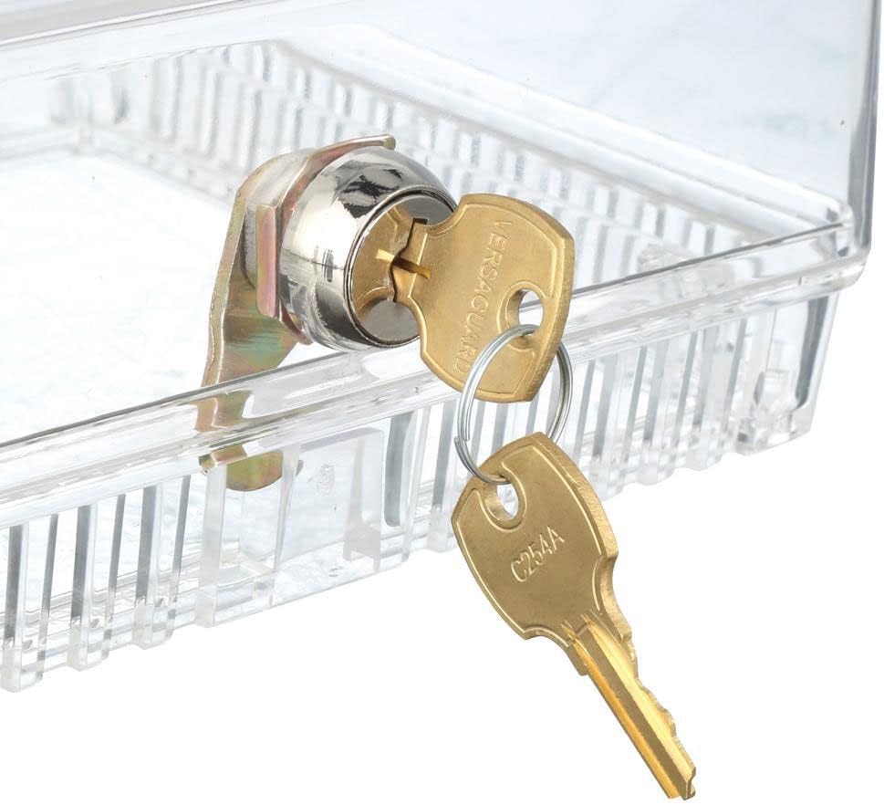 Clear Plastic Thermostat Guard with Key Lock