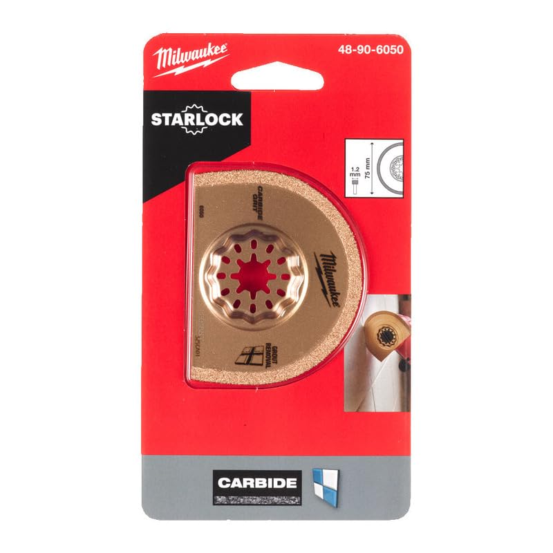 Milwaukee 75 x 20 x 1,2 mm Multitool Starlock brzeszczot HM-wyposażony do usuwania fug