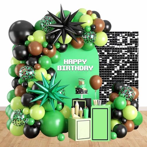 Balões de Miner para aniversário decorações de videojogos decorações de aniversário Pixel para festas