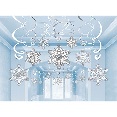 Amscan 670550 Snowflake Cutouts Value Pack, 30 Ct. | Christmas Decoration 24