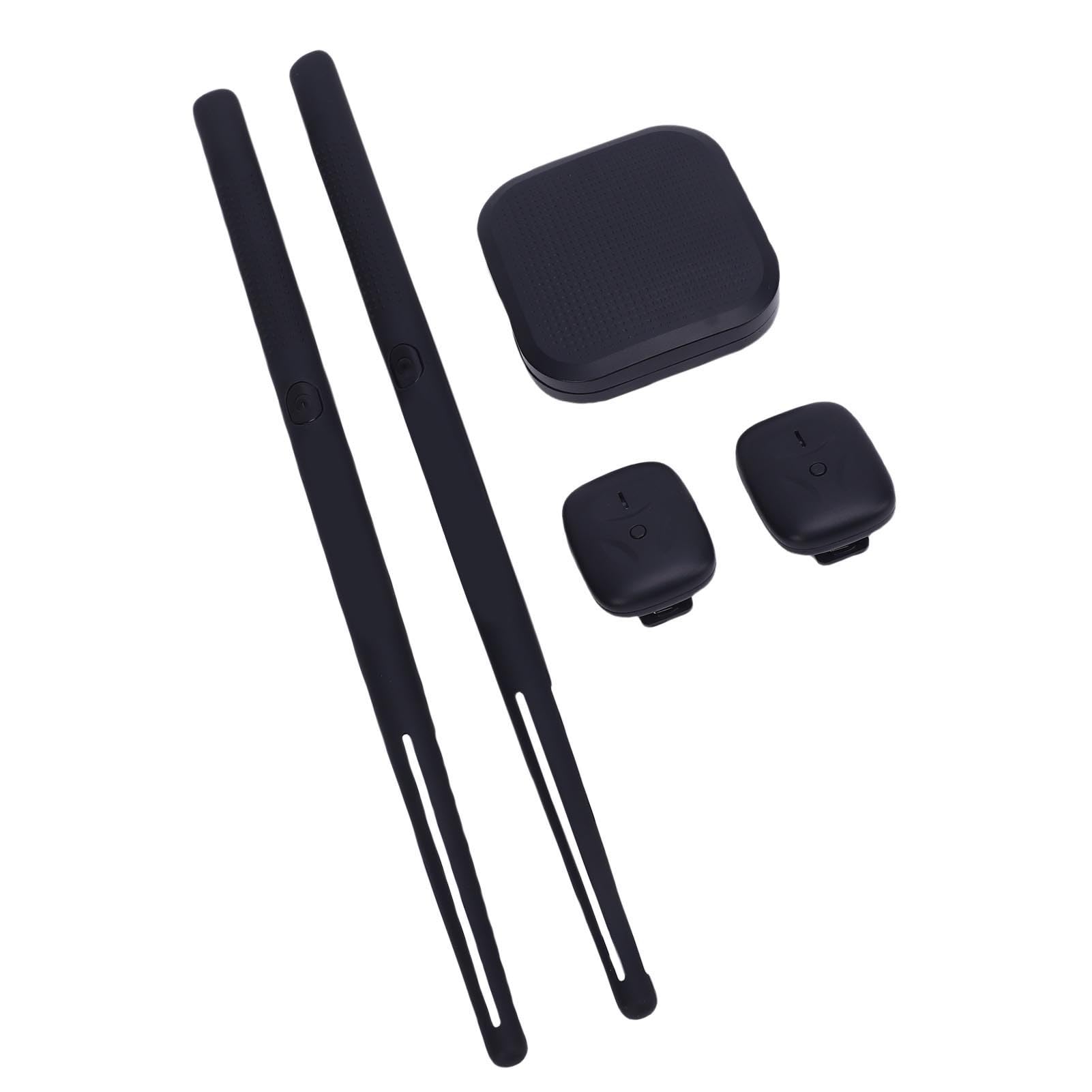 Set di Batteria Virtuale, Set di Batteria Ad Aria Silenziosa con Rilevamento del Movimento 3D, Bacchette Elettroniche Portatili con Pedali e 8 Suoni per Principianti, Adulti, Bambini, Feste