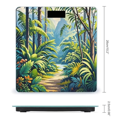 Báscula Digital de Baño con Plataforma Ancha y Pantalla LCD miniatura 2