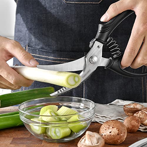 Sharp Kitchen Scissors Stainless Steel Kitchen Shear Heavy Duty Meat Scissor Multifunction Purpose Utility Cooking Poultry Shears for Kitchen Use - Image 8
