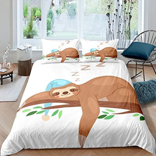 Loussiesd Kids Cute Pug Dog Bedding Set for Girls Boys Children Pet Dog Animal Pattern Comforter Cover Decorative Galaxy Glitter Duvet Cover Pizza Print Bedspread Cover Single Size 2Pcs Bedclothes