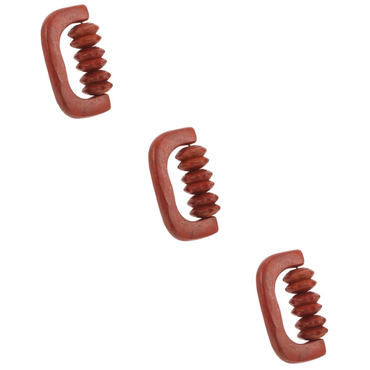 BESTYASH 3 Pezzi Massaggiatore in Legno Massaggiatore Per Il Mal Di Schiena Massager Posteriore Massaggiante Bastoncino Massaggiante Per Le Gambe Di Legno