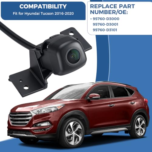 Image of Rearview Backup Camera OE: 95760-D3000 Fit for Hyundai Tucson 2016-2020 | ACAUTO Rear View Backup Carmera OE: 95760-D3000, 95760-D3001, 95760-D3101