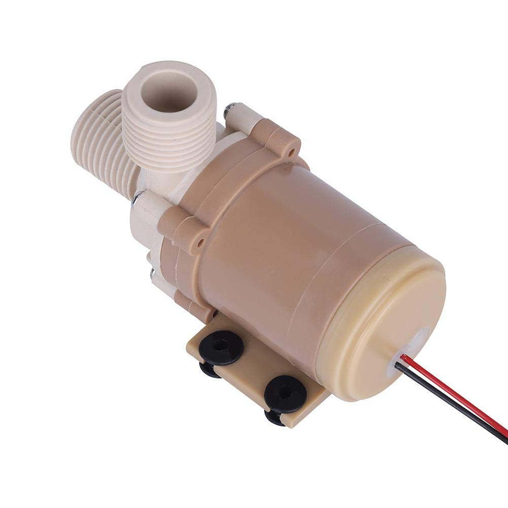 Wasserumwälzpumpe, DC 12 V, Tauchpumpe, Aamphibienpumpe, maximaler Durchfluss 6,5 l/min, Umwälzpumpe für Warmwasser/Kühlung