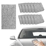 TAIVIN 12 Stück Nano Sparkle Tuch,Nano Sparkle Cloth Car Scratch Remover,Nano Kratzerentferner Tücher,Zur Reparatur kleiner Kratzer auf Autolacken und zum Polieren von Oberflächen (Schwarz)