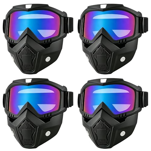 Image of Paintball Mask Anti Fog,Tactical Full Face Mask Ski Mask Goggles Detachable Adjustable,Motorcycle Riding Face Protection