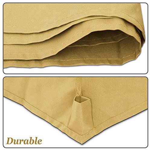Strong Camel Replacement Umbrella Canopy Cover For 6.5Ft 6 Ribs Patio Market Umbrella (Canopy Only) (Tan) #TOP4