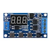 Timer-Modul, DC 5V-36V Timer-Modul Trigger-Zyklusverzögerung Timer-Schalter Ein-/Aus-Relaismodul mit LED-Anzeige Timer-Schaltmodul Zur Steuerung von Gleichstrommotoren Lichtern