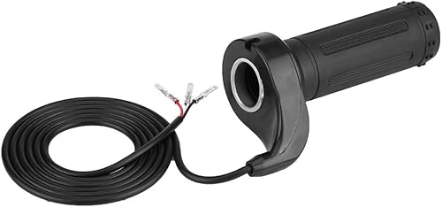 Miniatura 7 de Acelerador universal para motocicleta, scooter eléctrico, agarre de acelerador de velocidad de giro con 3 alambres de plástico, color negro